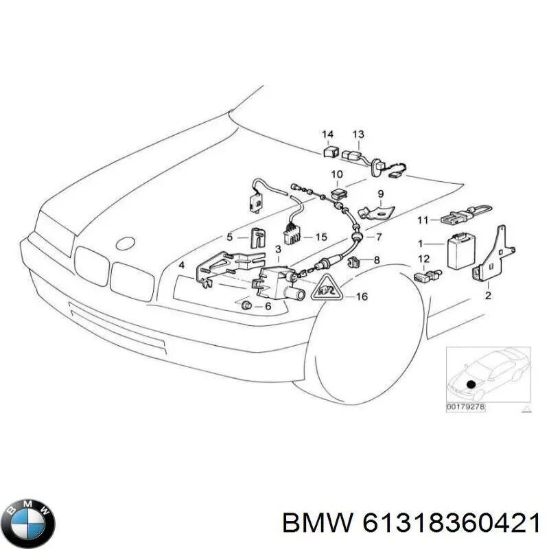 61318360421 BMW датчик включення стопсигналу