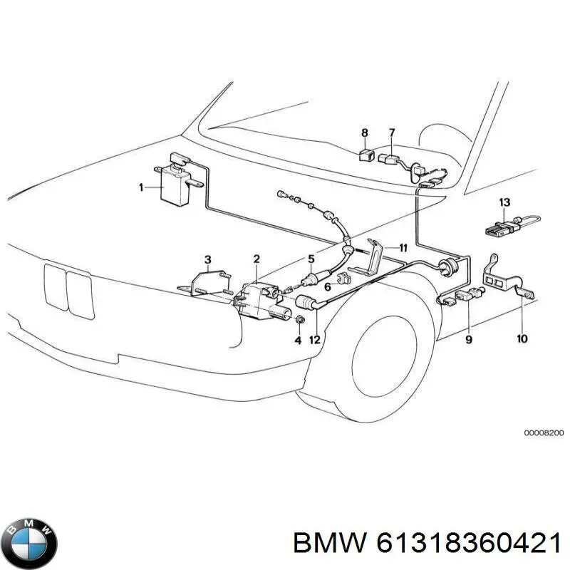 Кнопка стоп-сигналу BMW 61318360421 ціна, від 5.07 USD