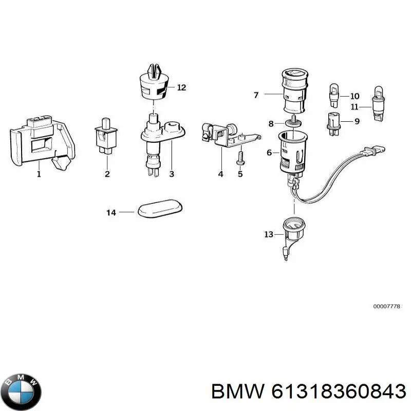 Купити 61318360843 BMW 