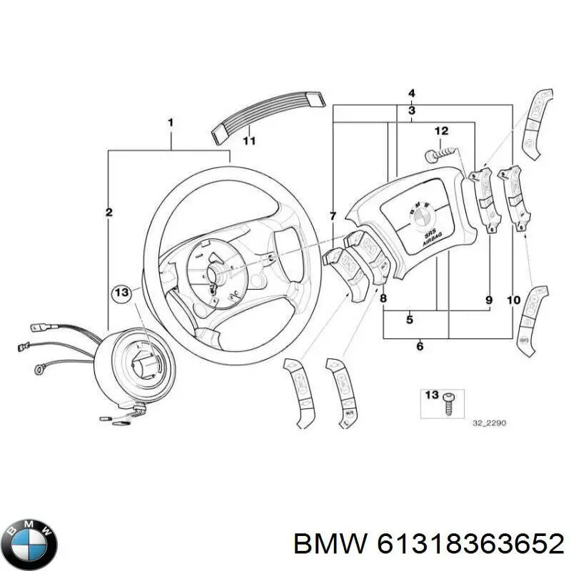 BMW 8363652 ціна, від 7.31 USD