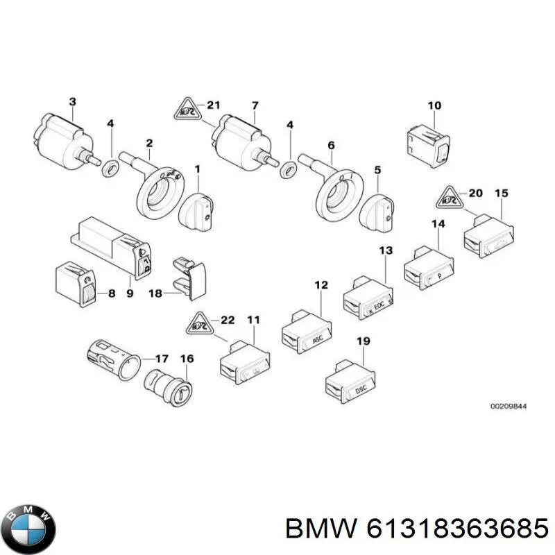 Купити 61318363685 BMW 