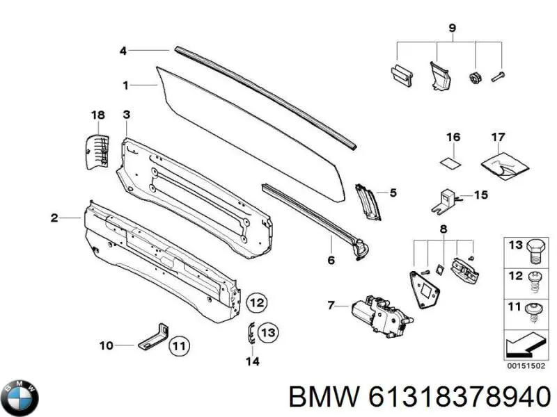  BMW 61318378940 ціна, від 62.03 USD