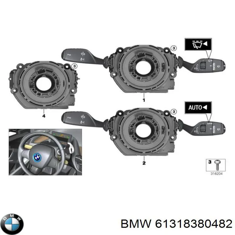 Шлейф керма BMW X5 позашляховик (E53) (2000 - 2006) ціна, від 1.22 USD