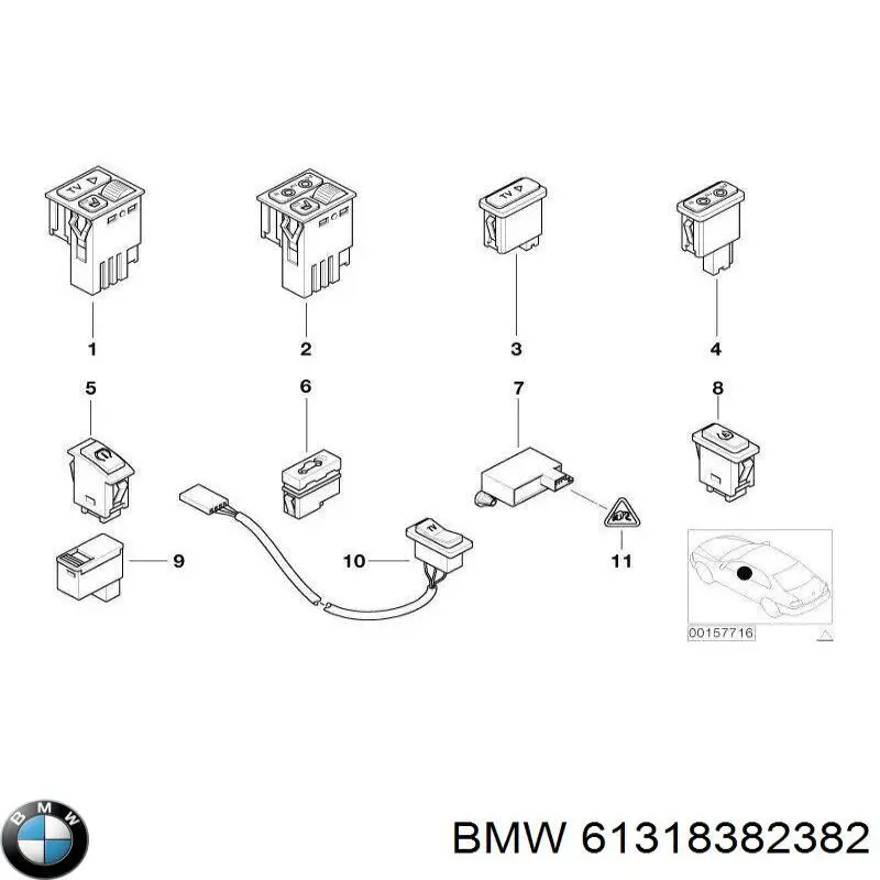 Купити 61318382382 BMW 