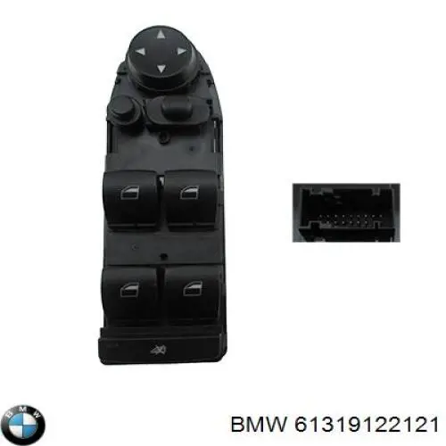 61319122121 BMW кнопковий блок керування склопідіймачами передній лівий