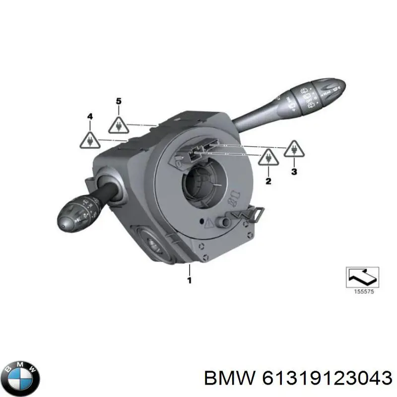 Перемикач підрульовий, центральна частина BMW 61319123043 ціна, від 84.65 USD