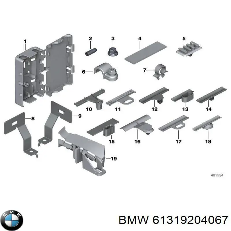 Перемикач світла фар, на "торпеді" 61319204067 BMW