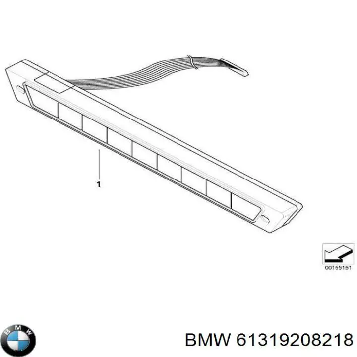 Блок кнопок центральної консолі BMW 61319208218 ціна, від 8.87 USD