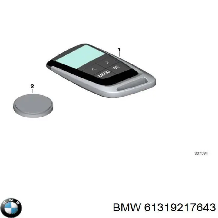 61319217643 BMW Батарейка брелока