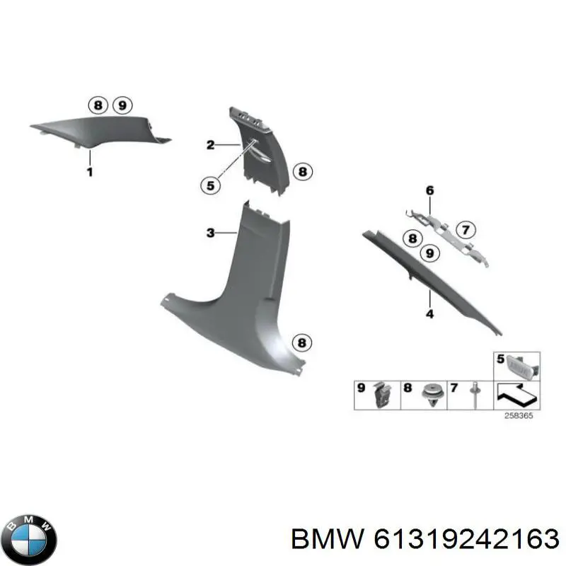  BMW 61319242163 ціна, від 12.67 USD