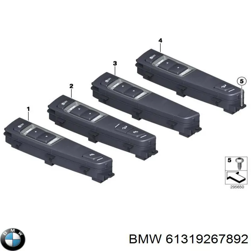 Блок кнопок центральної консолі BMW 61319267892 ціна, від 22.57 USD