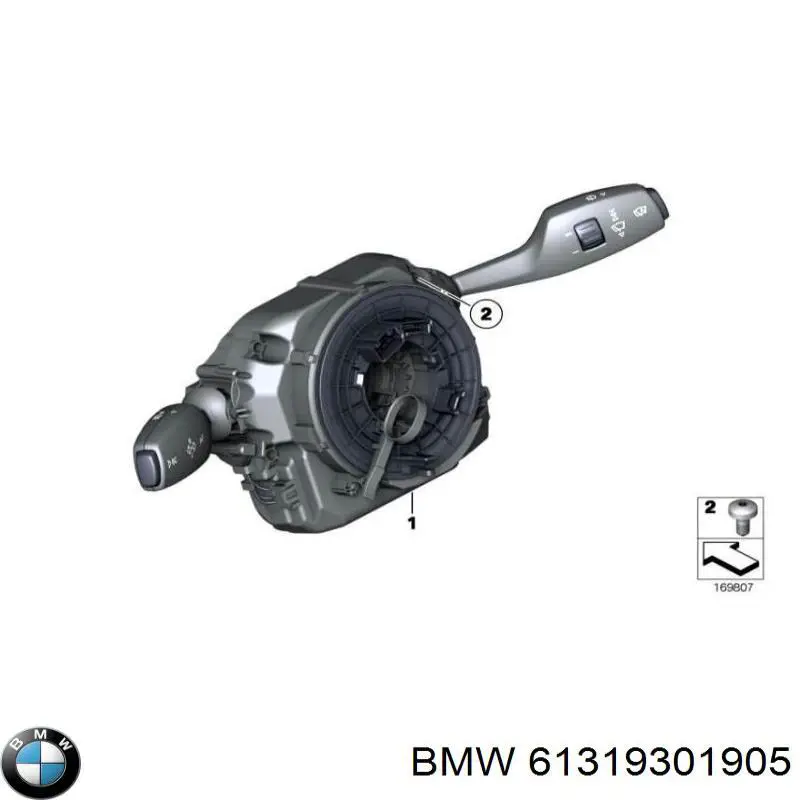 Перемикач підрульовий, в зборі 61319301905 BMW