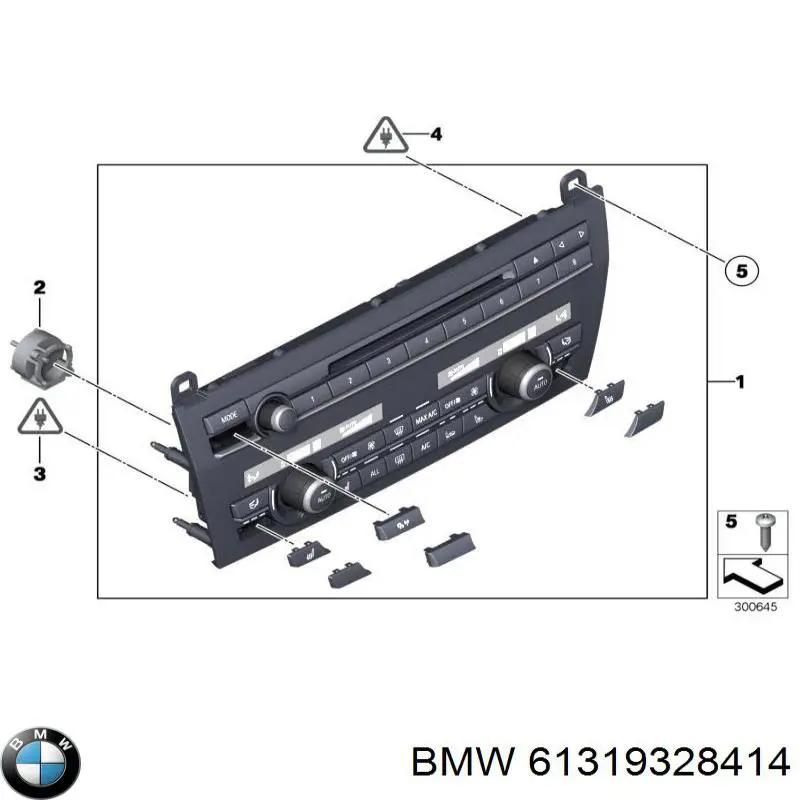 61319328414 BMW Механізм управління кондиціонером