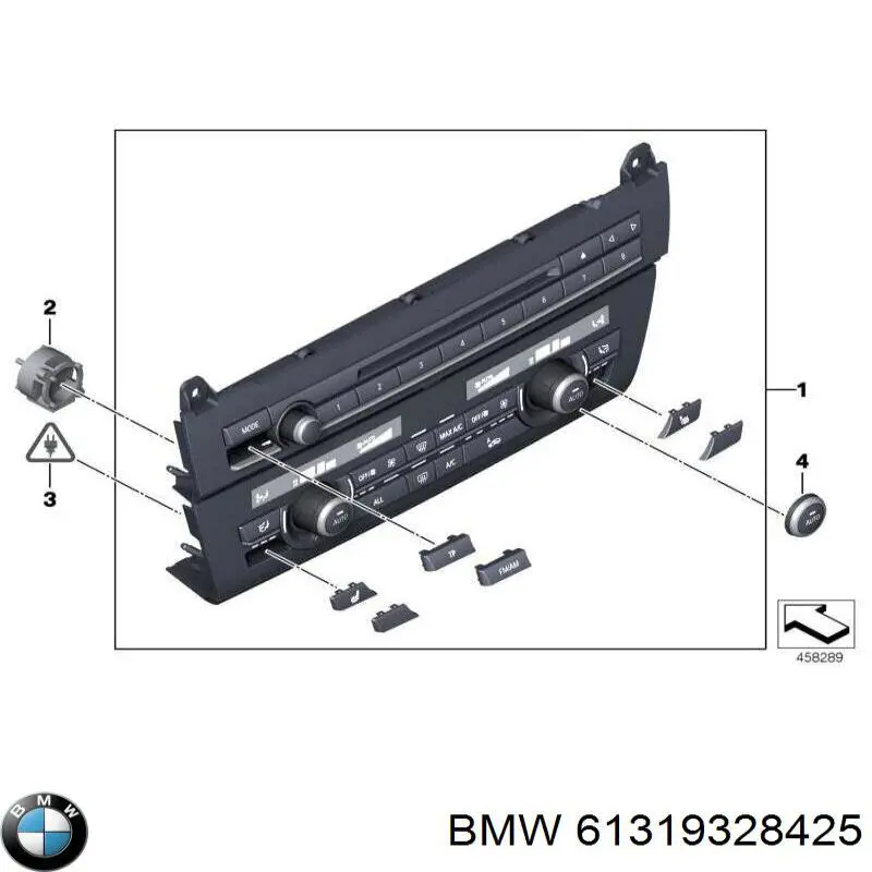 Купити 9328425 BMW Блок управління пічкою