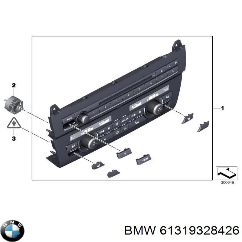 61319230048 BMW Механізм управління кондиціонером