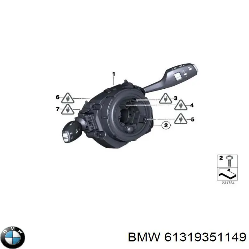 61319351149 BMW Перемикач підрульовий