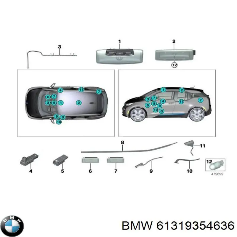  BMW 61319354636 ціна, від 56.24 USD