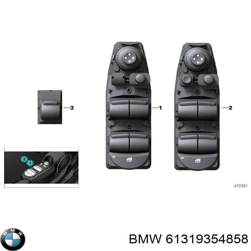  BMW 61319354858 ціна, від 69.44 USD