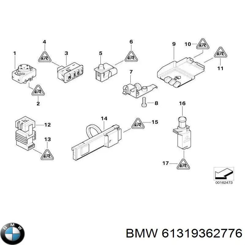Блок кнопок центральної консолі 9202945 BMW
