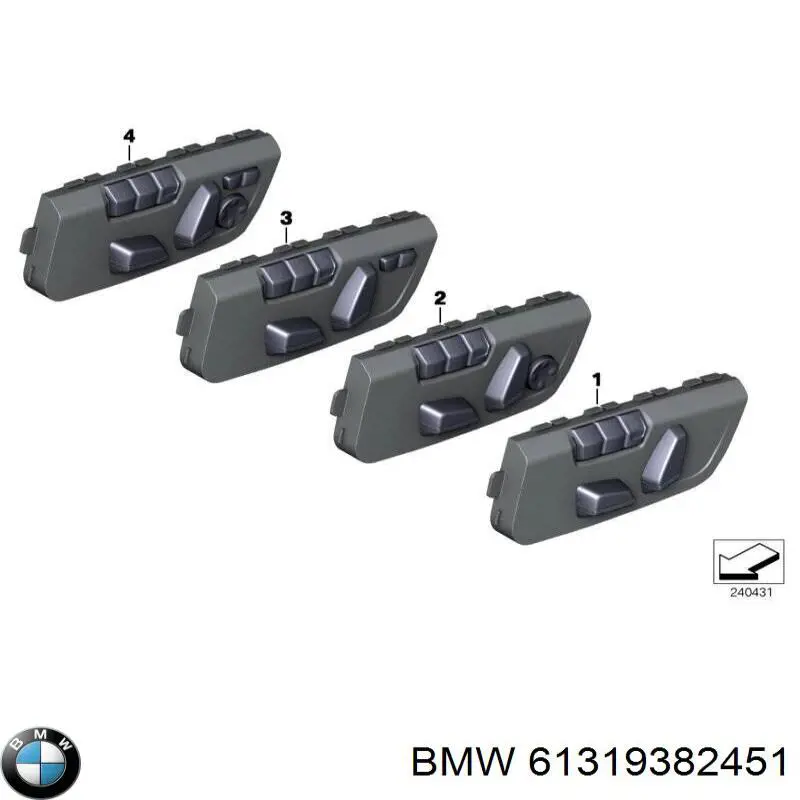  BMW 61319382451 ціна, від 126.67 USD