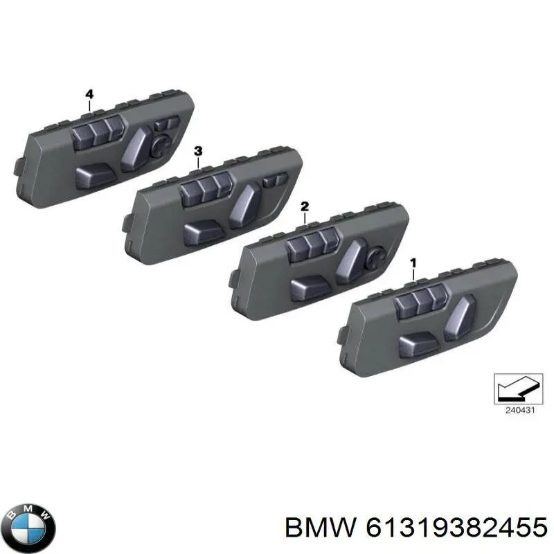  BMW 61319382455 ціна, від 165.07 USD