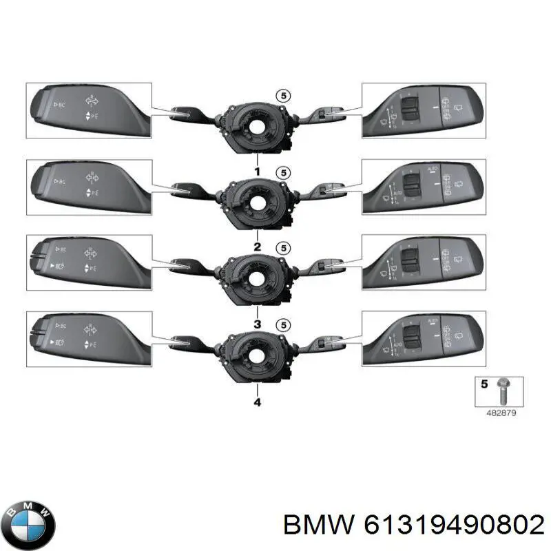 Купити 61315A32CD7 BMW Підрульовий перемикач