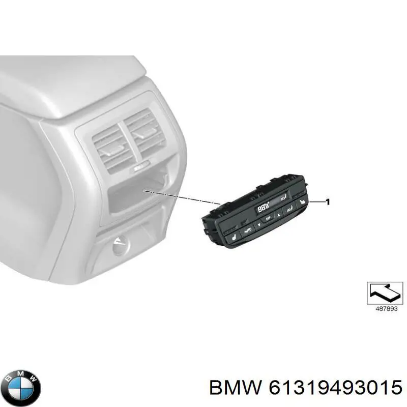 61315A3BBF3 BMW Механізм управління кондиціонером