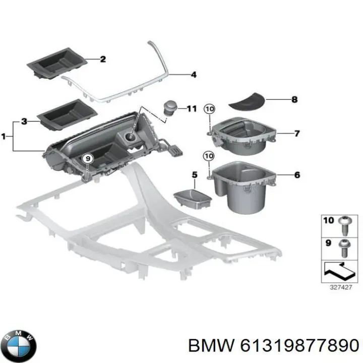 Купити 61319877890 BMW Клавіша електромеханічного гальма стоянки