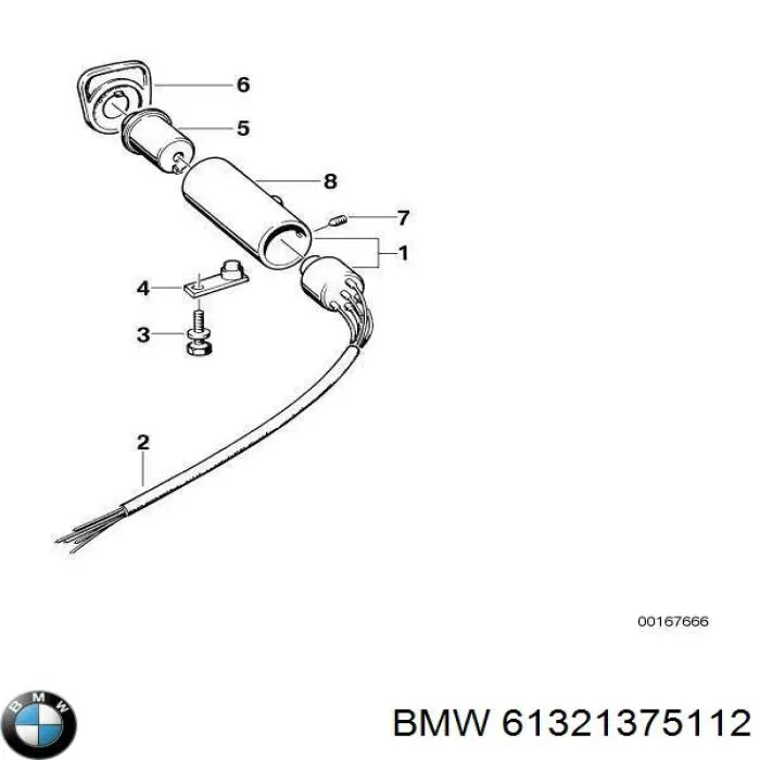 61321375112 BMW Контактна група замка