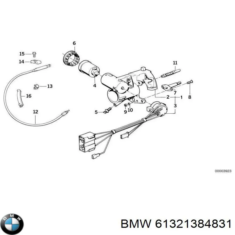 Контакти замку запалювання BMW 61321384831 ціна, від 210.89 USD