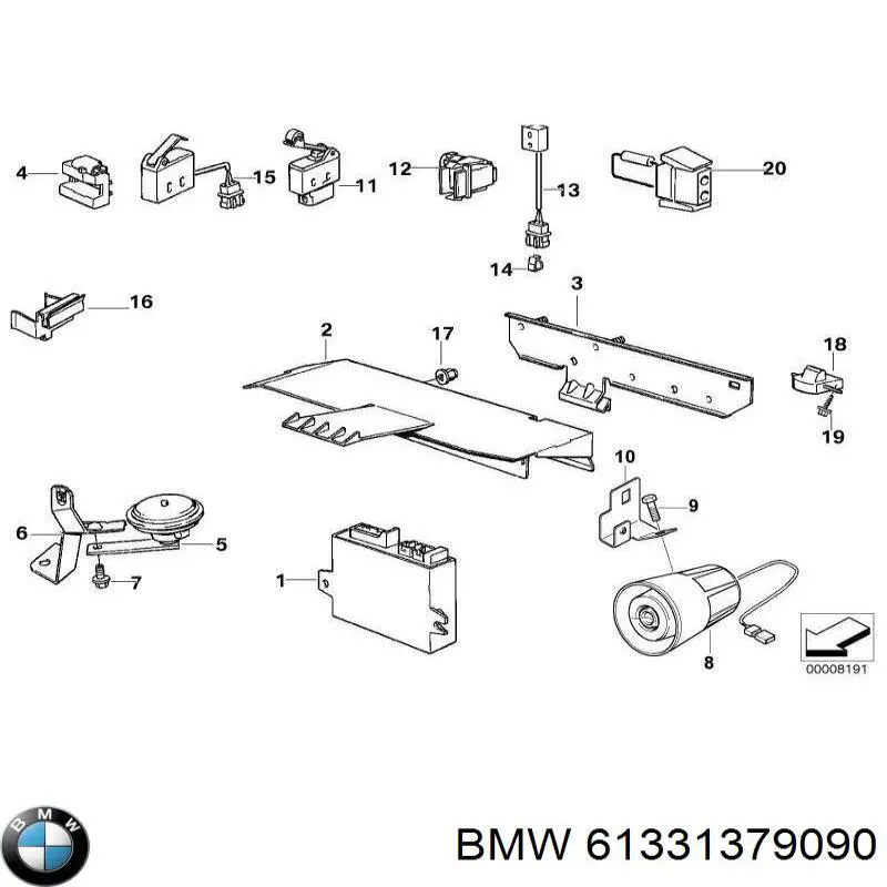 61331379090 BMW Сигнал високої тональності