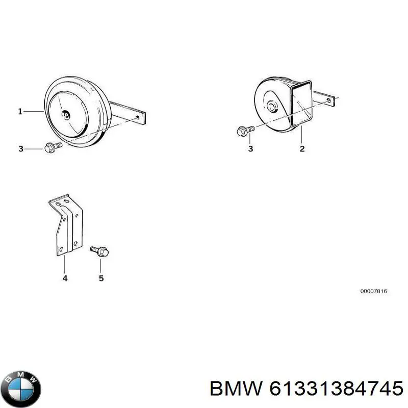 Сигнали звукові BMW 61331384745 ціна, від 62.77 USD