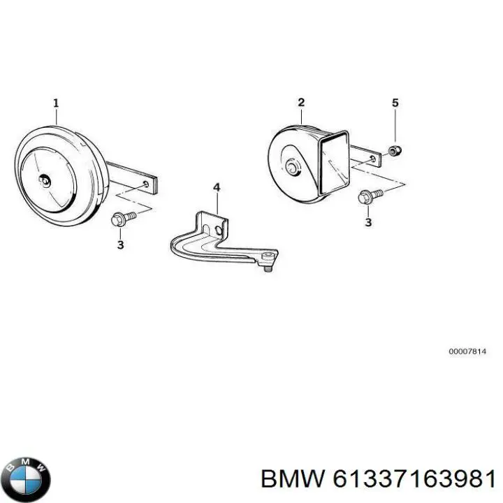 Сигнали звукові BMW 61337163981 ціна, від 52.02 USD