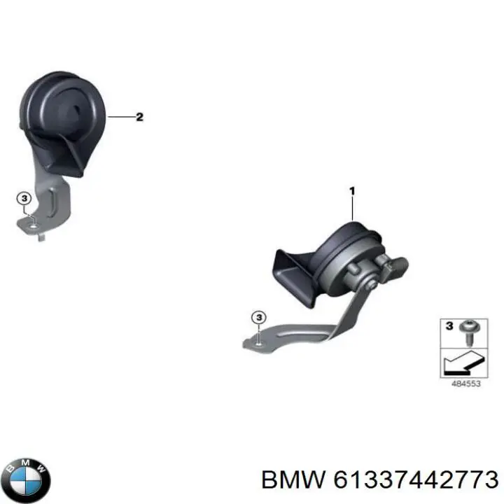 Сигнали звукові BMW 61337442773 ціна, від 85.20 USD