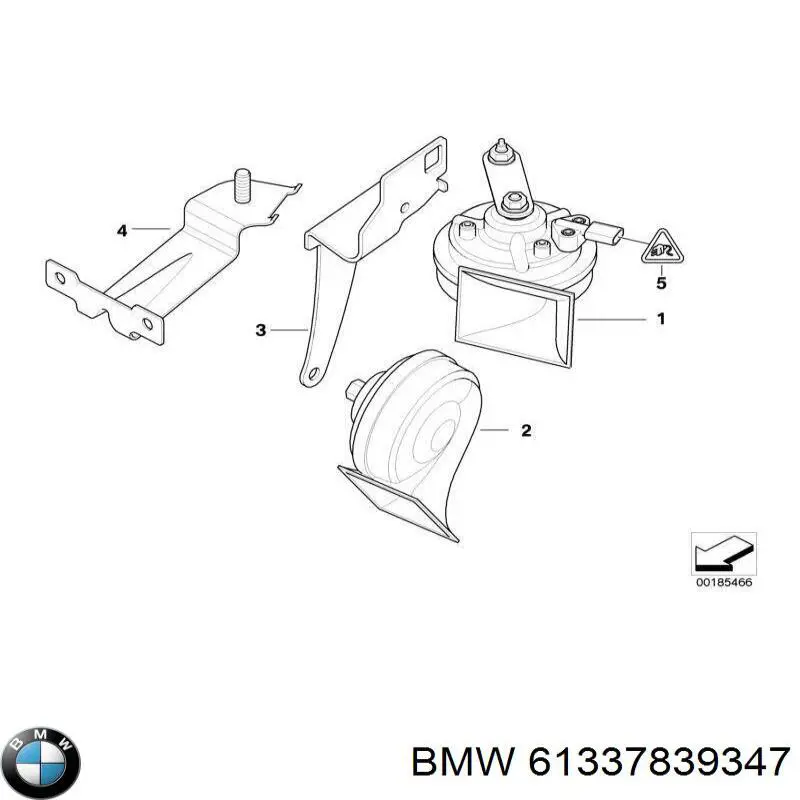 Сигнал звуковий (клаксон) 61332305909 BMW