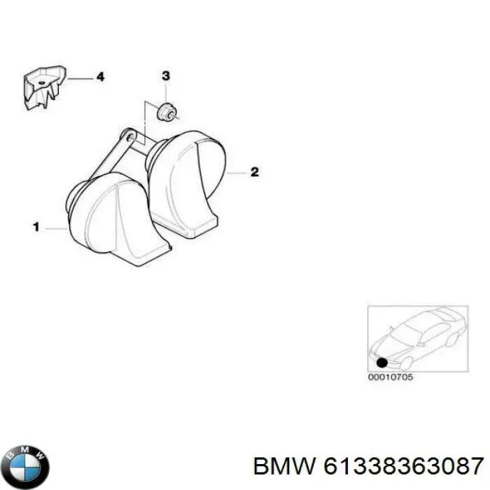 Купити 61338363087 BMW 