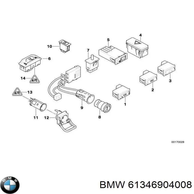 Купити 61346843098 BMW 