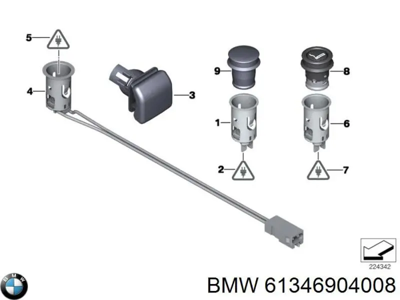 Купити 61346904008 BMW 