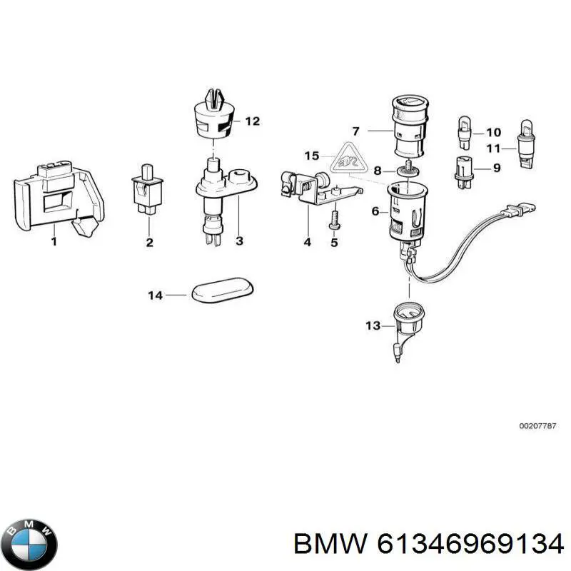 Прикуриватель на BMW X5 (E53)