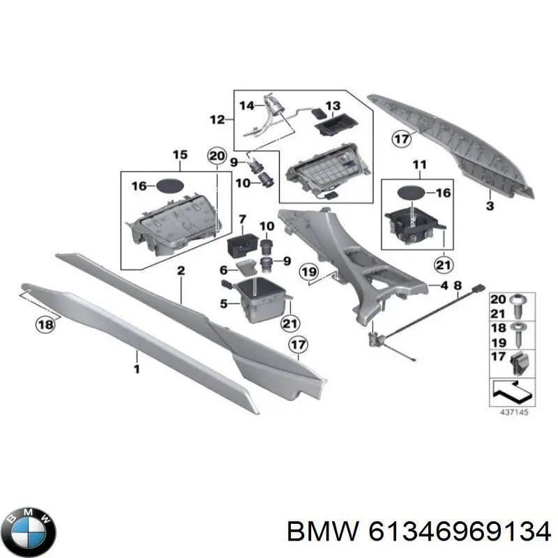 Прикуриватель BMW 5 седан (E39) (1995 - 2003) ціна, від 13.83 USD