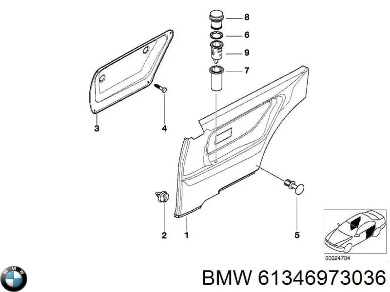  BMW 61346973036 ціна, від 8.47 USD