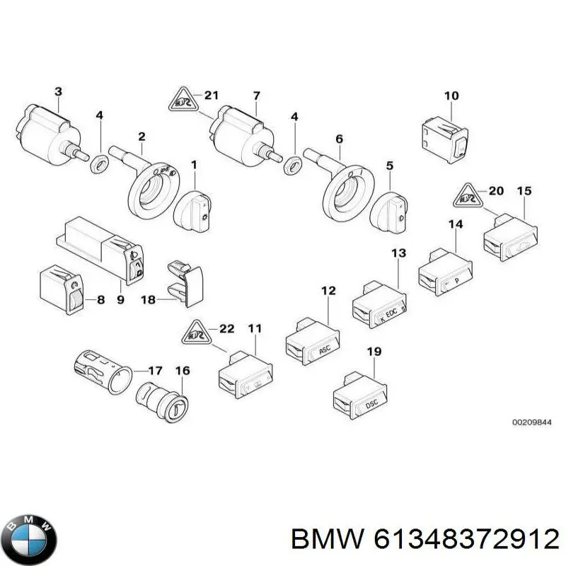 61348372912 BMW Розетка запальнички
