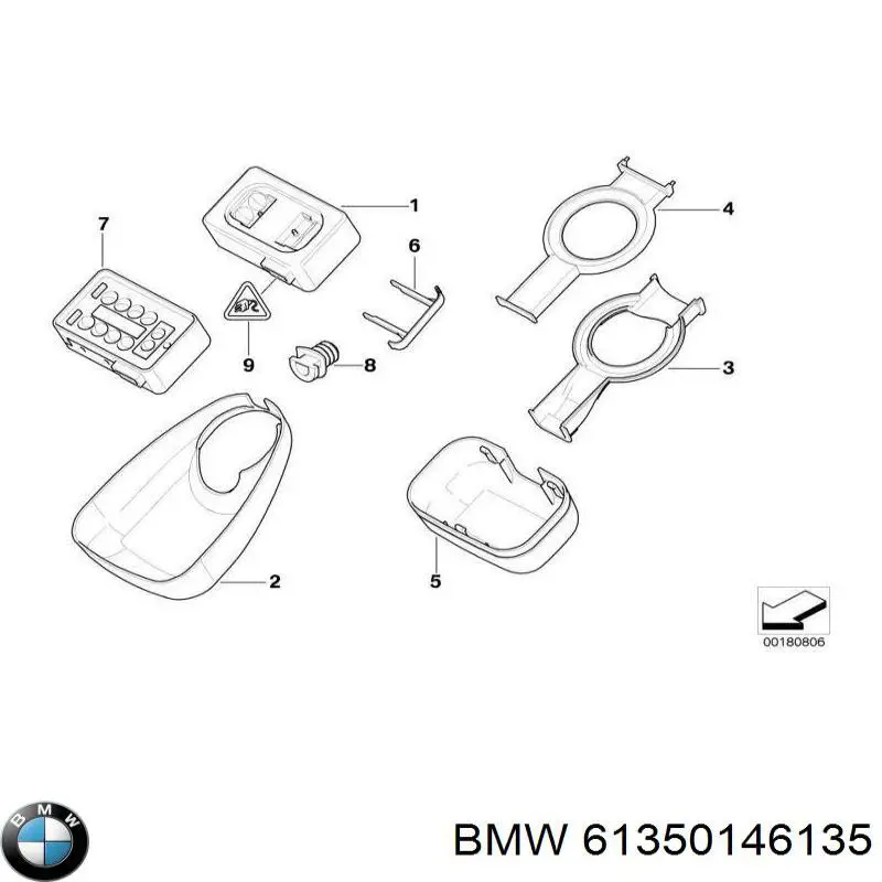 Датчик дощу BMW 61350146135 ціна, від 22.80 USD
