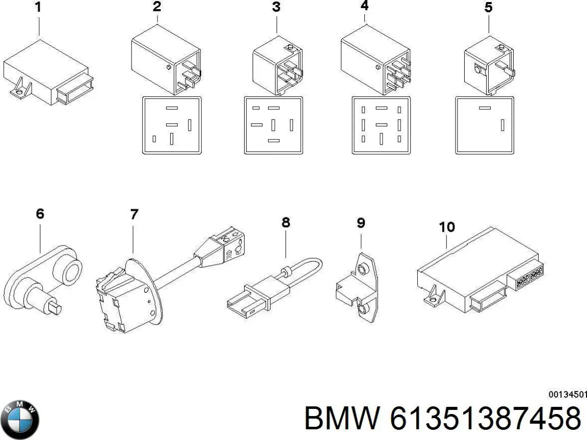 Модуль керування двигуном склоочисника BMW 61351387458 ціна, від 31.67 USD