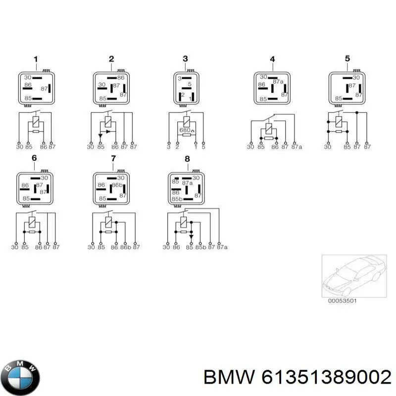 Купити 61351389002 BMW 
