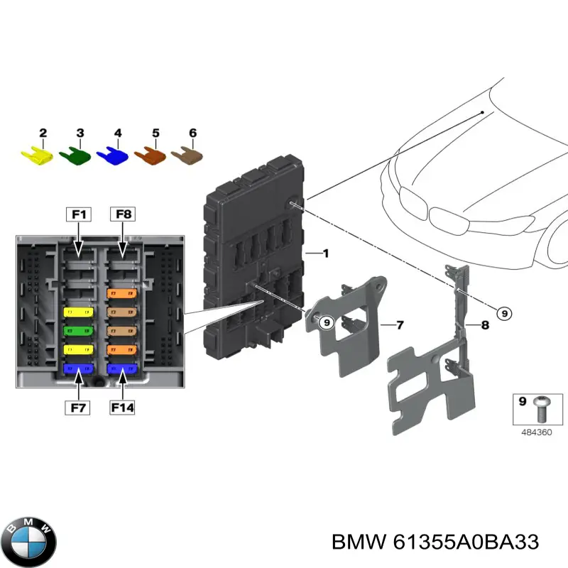  61355A0BA33 BMW