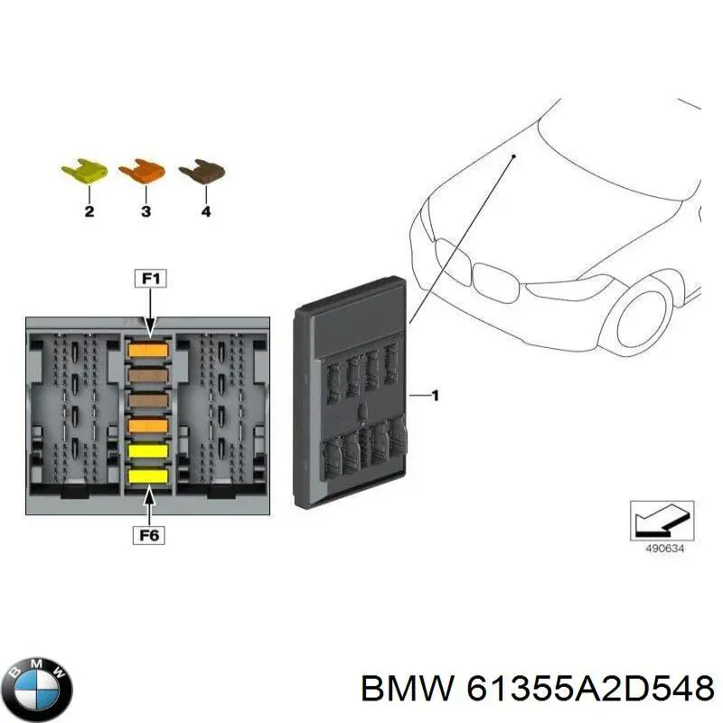 61355A3FFC1 BMW Блок комфорту