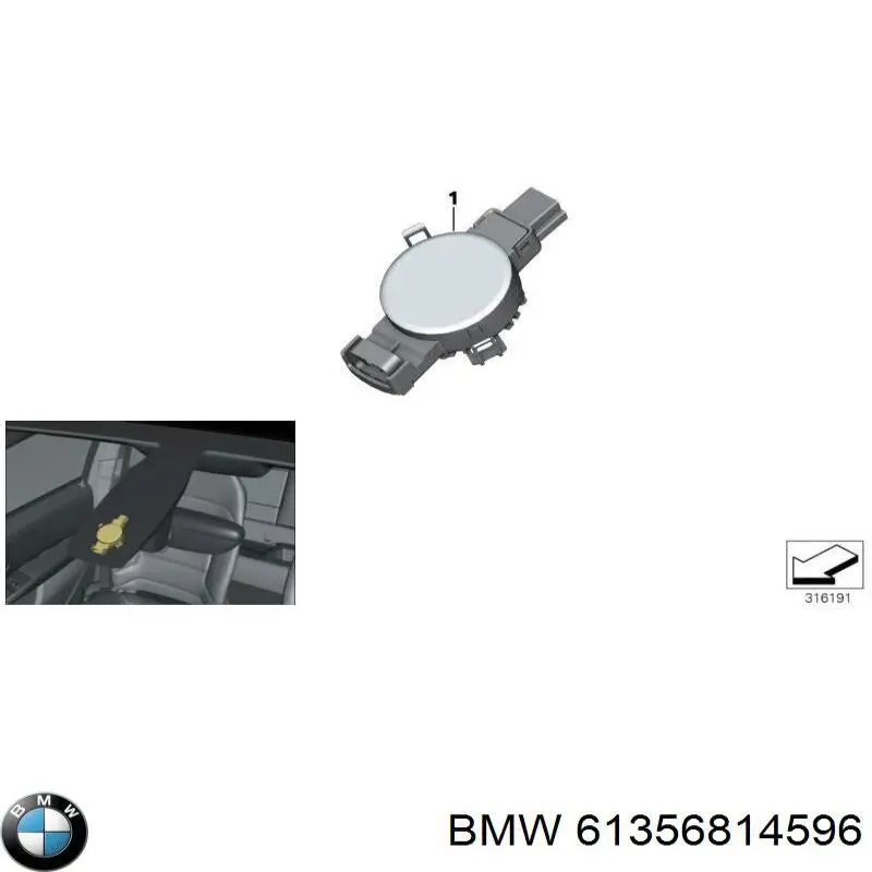 61356814596 BMW Датчик дощу