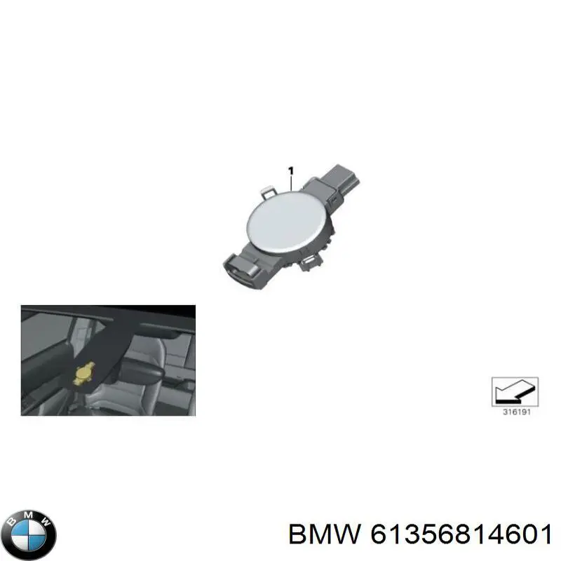 Датчик дощу BMW 61356814601 ціна, від 27.60 USD