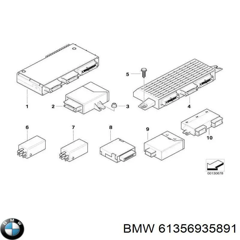 Блок керування центральним замком BMW 6940923 ціна, від 31.67 USD